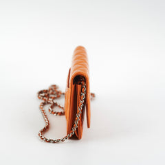 Chanel Wallet On Chain Orange Patent WOC