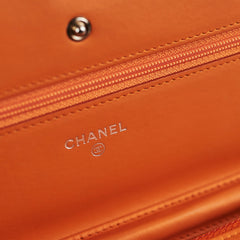 Chanel Wallet On Chain Orange Patent WOC