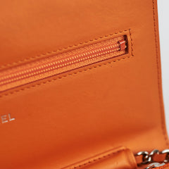 Chanel Wallet On Chain Orange Patent WOC