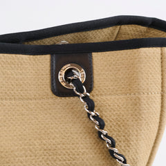 Chanel Deauville Tote PM Sand/Black