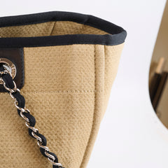 Chanel Deauville Tote PM Sand/Black