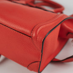 Celine Luggage Nano Red