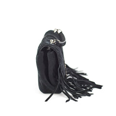 Saint Laurent Suede Black Tassel