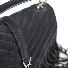 Saint Laurent Suede Black Tassel