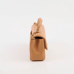 Chanel Top Handle Mini Rectangular Beige