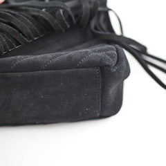 Saint Laurent Suede Black Tassel