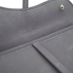 Christian Dior Saddle Pouch on Chain Ultramatte Black - April 2024