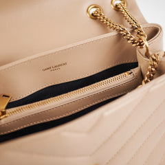 Saint Laurent Small Lou Lou Beige
