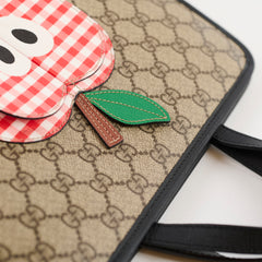 Gucci Apple GG Supreme Monogram Canvas Tote