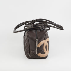Chanel Cambon Bowler Quilted Leather Bag