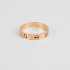Cartier Love Ring Rose Gold Size 57 - Hold