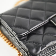 Chanel Seasonal Mini Rectangular Flap Lambskin Black
