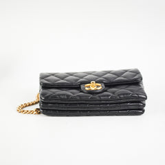 Chanel Seasonal Mini Rectangular Flap Lambskin Black