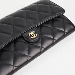 Chanel Long Wallet Black