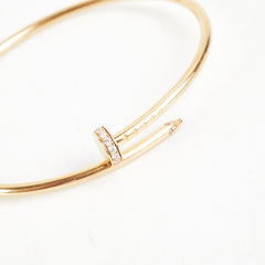 Hold Cartier Juste Un Clou JUC Yellow Gold With Diamonds Size 17 - 2022