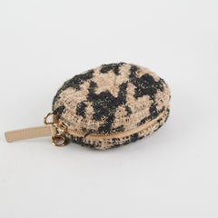 Chanel Tweed Wallet On Chain WOC with Detachable Pouch