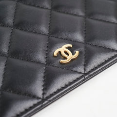 Chanel Wallet On Chain WOC Lambskin Black - Microchipped