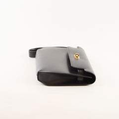 Hermès Hermes Kelly Depeches 25 Tadelakt Noir Black(U Stamp)