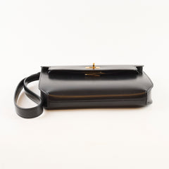 Hermès Hermes Kelly Depeches 25 Tadelakt Noir Black(U Stamp)