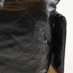 Chanel Medium 22 Black Goatskin