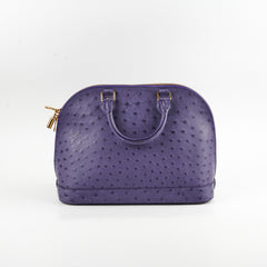Louis Vuitton Ostrich Purple Alma PM