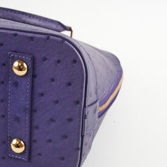 Louis Vuitton Ostrich Purple Alma PM