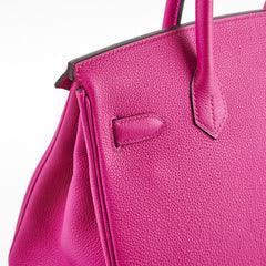Hermes Birkin 30 Rose Pourpre A stamp