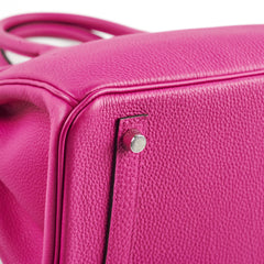 Hermes Birkin 30 Rose Pourpre A stamp