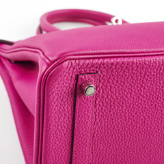 Hermes Birkin 30 Rose Pourpre A stamp
