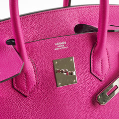 Hermes Birkin 30 Rose Pourpre A stamp