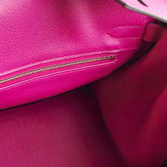 Hermes Birkin 30 Rose Pourpre A stamp