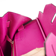 Hermes Birkin 30 Rose Pourpre A stamp