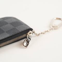 Louis Vuitton Pochette Clés Key Pouch Damier Graphite