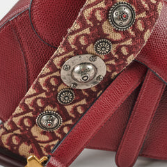 Christian Dior Mini Saddle Burgundy