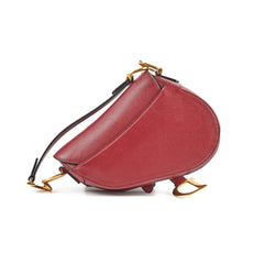 Christian Dior Mini Saddle Burgundy