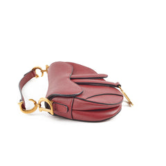 Christian Dior Mini Saddle Burgundy