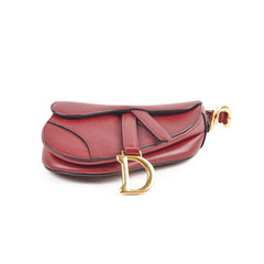 Christian Dior Mini Saddle Burgundy