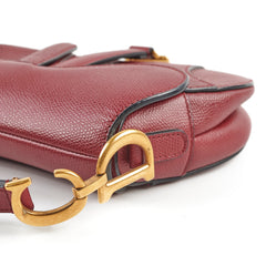 Christian Dior Mini Saddle Burgundy