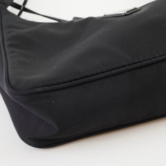 Prada Prada Mini Re-Edition 2000 Re-Nylon Shoulder Bag Black