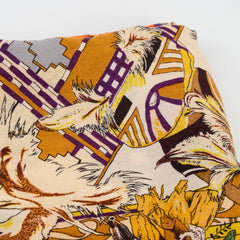Hermès Kachinas 140cm Cashmere Scarf Orange
