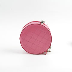 Chanel Patent Round As Earth Crossbody Bag Pink