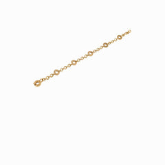 Bulgari 18k Engraved 6 Circle Yellow Gold Bracelet