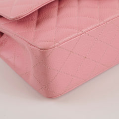 Chanel Vintage Classic Flap M/L 24K GHW Caviar Pink