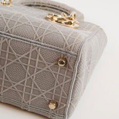 Christian Dior Medium Lady D-Lite Grey