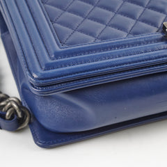 Chanel New Medium Boy Dark Blue 21