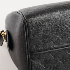 Louis Vuitton Speedy 25 Bandouliere Monogram Empreinte Black