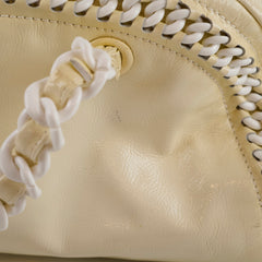 Chanel Luxe Ligne Bowler Bag Patent Ivory