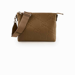 Gucci Jumbo GG Medium Messenger Bag Taupe