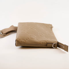 Gucci Jumbo GG Medium Messenger Bag Taupe