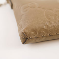 Gucci Jumbo GG Medium Messenger Bag Taupe